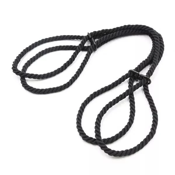 2344DL Black Rope Hogtie Cuffs - Image 6