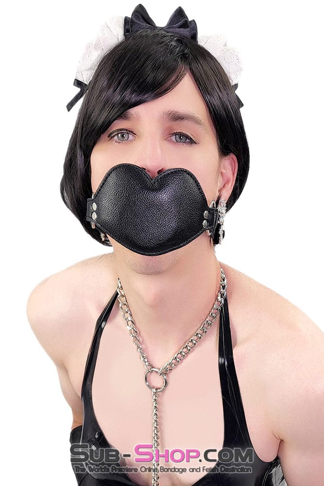 2603AE-SIS Black Serving Sissy Maid Ruffle Lace Headpiece - Image 4