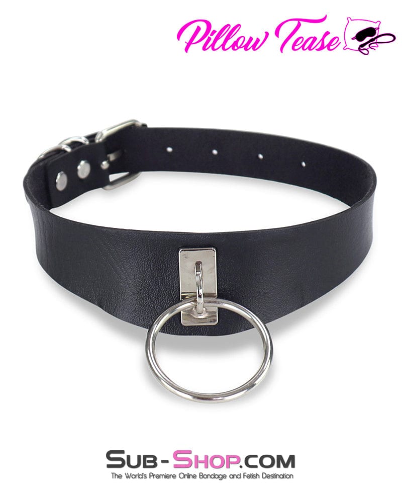 9915DL Black Thin Chevron Bondage Fashion Collar