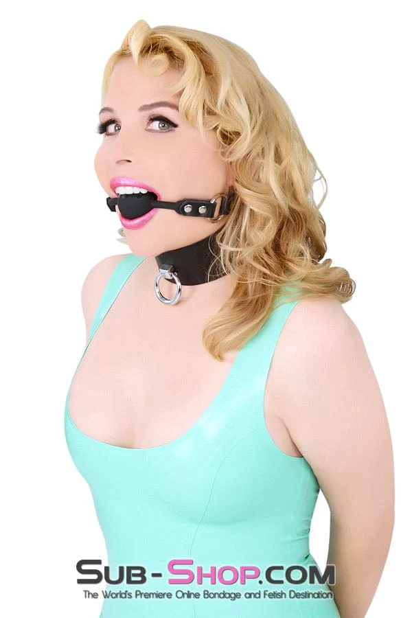 7200A Black Tie-Up Affair Deluxe Bondage Collar - Image 20
