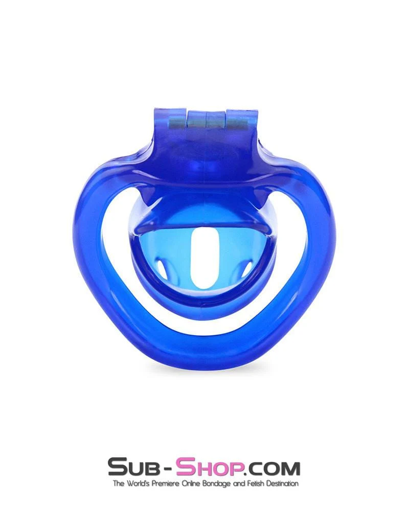 3510AE Blue Blazes Chastity Tease High Security Locking Cock Cage Sensation Device - MEGA Deal - Image 4