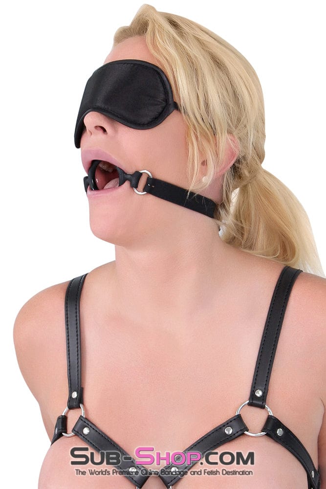 7105DL      Bondage Basics Black Satin Blindfold - Image 19