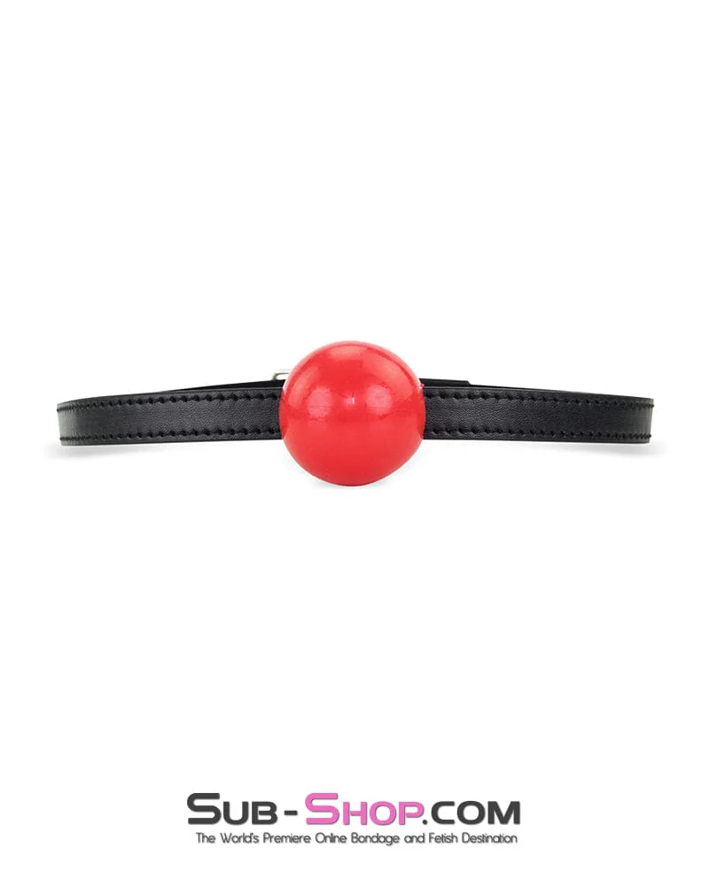 8998DL Bondage Basics Red Rubber Classic Ball Gag - MEGA Deal - Image 15