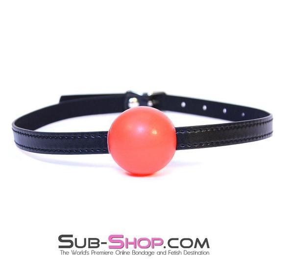 8998DL Bondage Basics Red Rubber Classic Ball Gag - MEGA Deal - Image 3