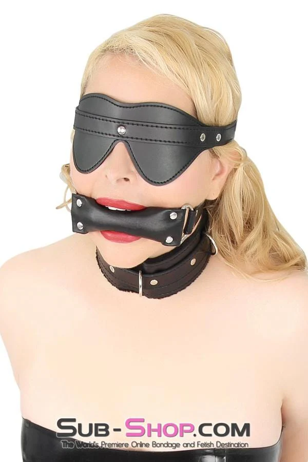 8925DL Bondage Blinders Buckling Blindfold - Image 2