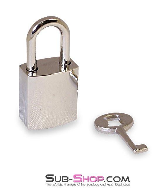 9733K Bondage Gear Padlock, Chrome