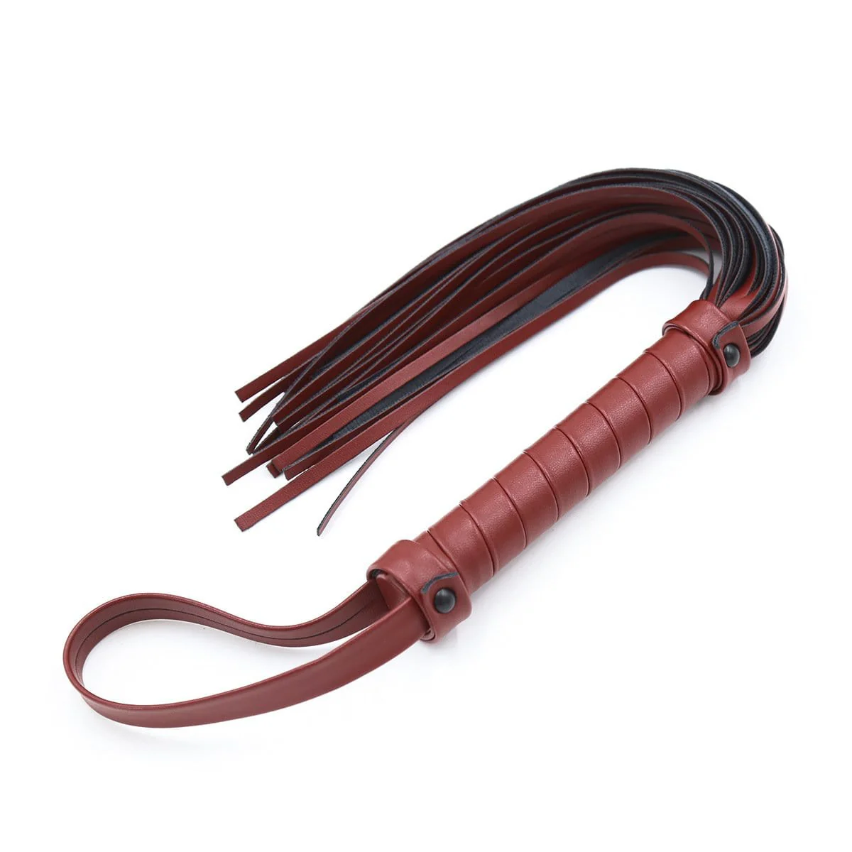 1835MQ Bonded Leather 15” Red Room Pleasure Whip - Image 11