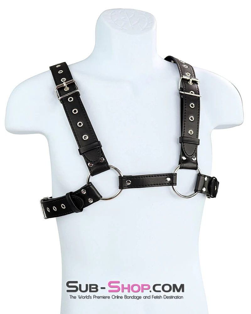0390DL Boy Toy Male Bondage Chest Harness - Image 6
