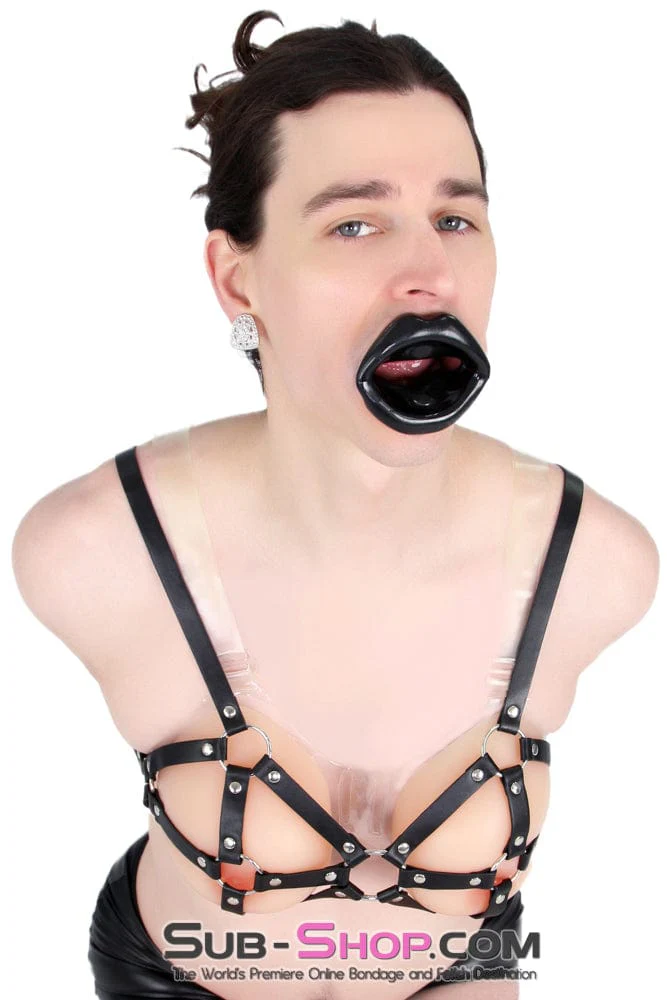 9897RS-SIS Breast Cage Sissy Bondage Bra - Image 8