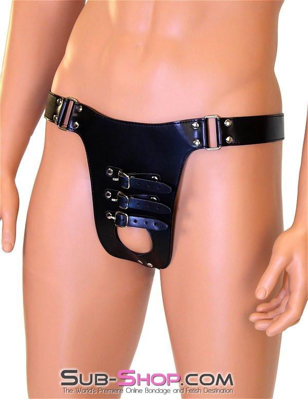 8893MH Buckling Cock Keeper Bondage Waist Harness - Image 2
