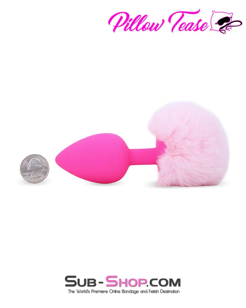 6884M      Bunny Tail Silicone Pink Anal Plug 🔥 FINAL CLEARANCE – Last Chance! - Image 5