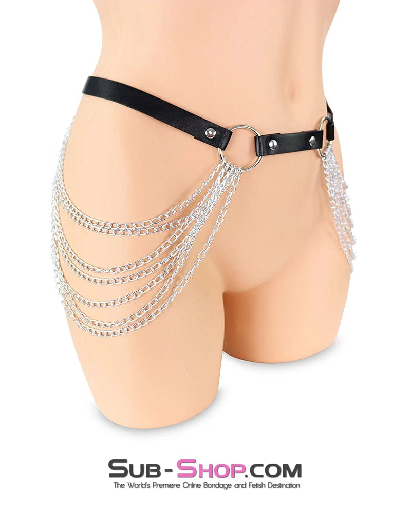 0584M Cascading Hip Chains BDSM Body Skirt - Image 3