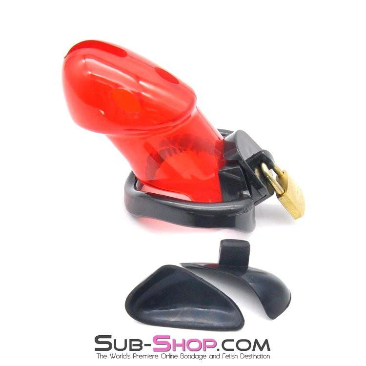 7258AR Caught Red Handed Electro Sex Locking Chastity Cock Cage - Image 4