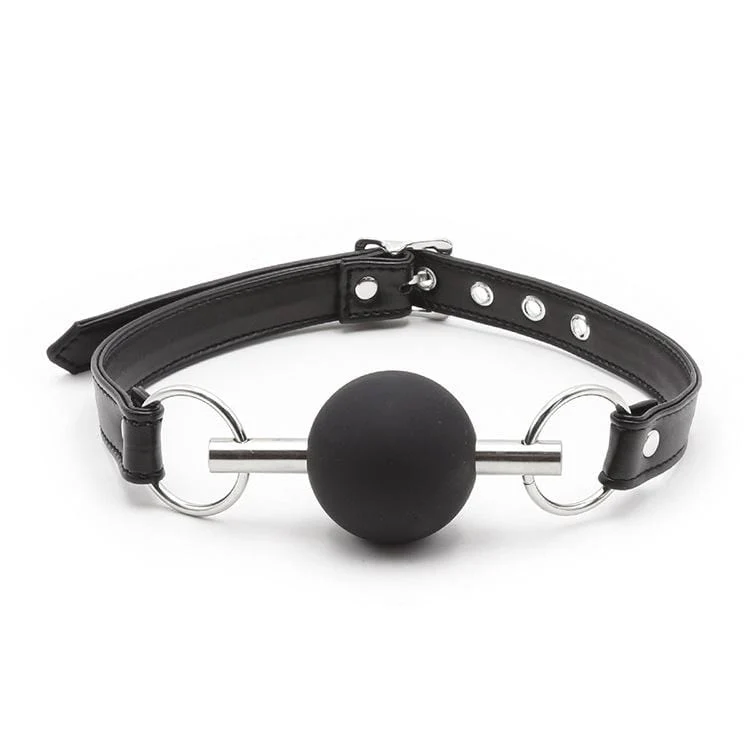2106MQ      Chomp at the Bit Black Silicone Ball Gag - MEGA Deal