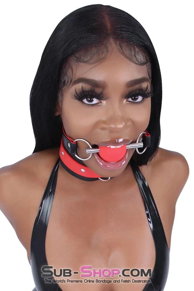 2212MQ      Chomp at the Bit Red Silicone Ball Gag - Image 14
