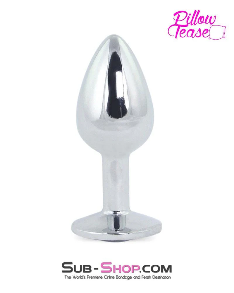 2307HS Chrome and Crystal Anal Plug, Small Plug, Diamond Crystal - SPECIAL OFFER! - Image 3