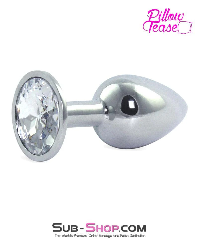 2307HS Chrome and Crystal Anal Plug, Small Plug, Diamond Crystal - SPECIAL OFFER! - Image 7