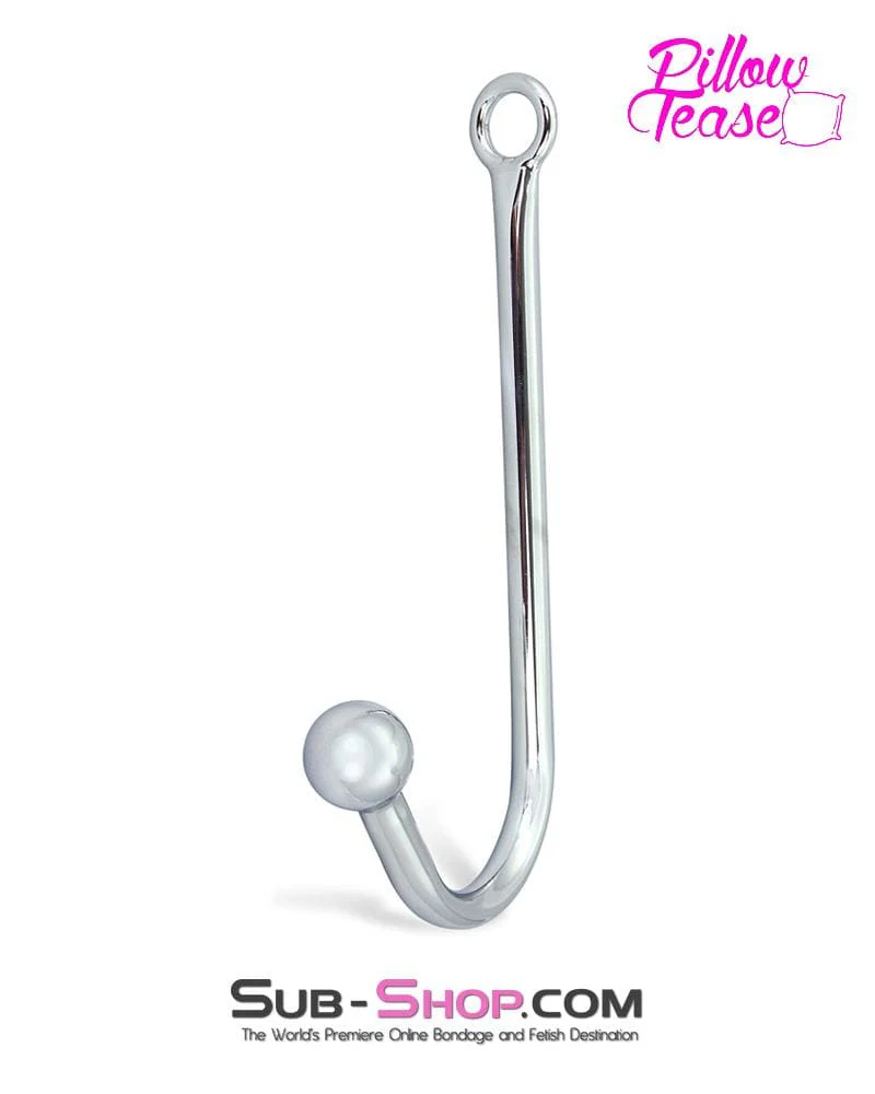 9313HS Chrome Steel Ball Bondage Slave Vaginal or Anal Hook
