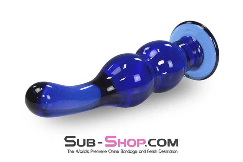 9780M Cobalt Ice Glass G-Spot or P-Spot Massager - LAST CHANCE - Final Closeout! - Image 2