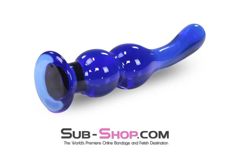 9780M Cobalt Ice Glass G-Spot or P-Spot Massager - LAST CHANCE - Final Closeout! - Image 4