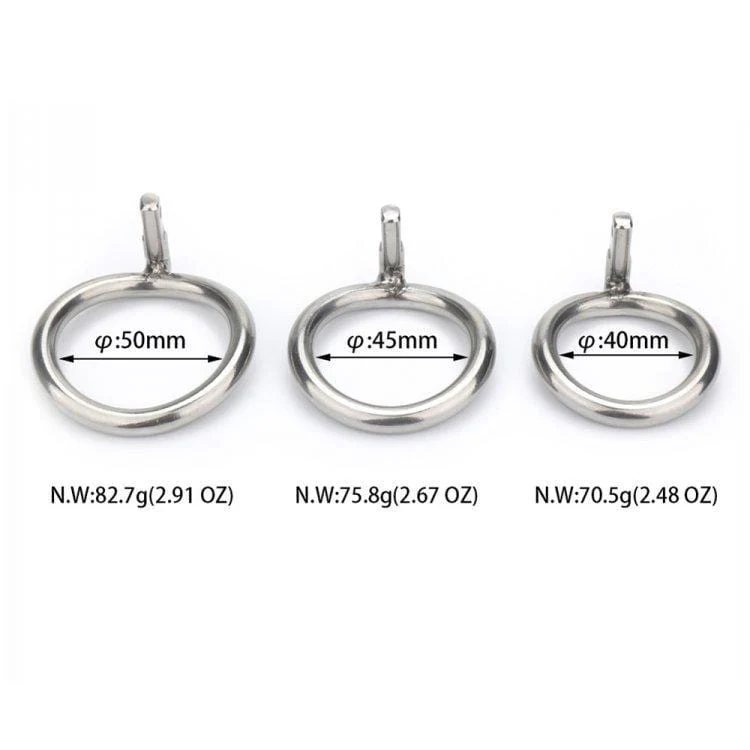 3749M Cock Blocker Locking Steel Tease and Torment Chastity Cock Cage - Image 15