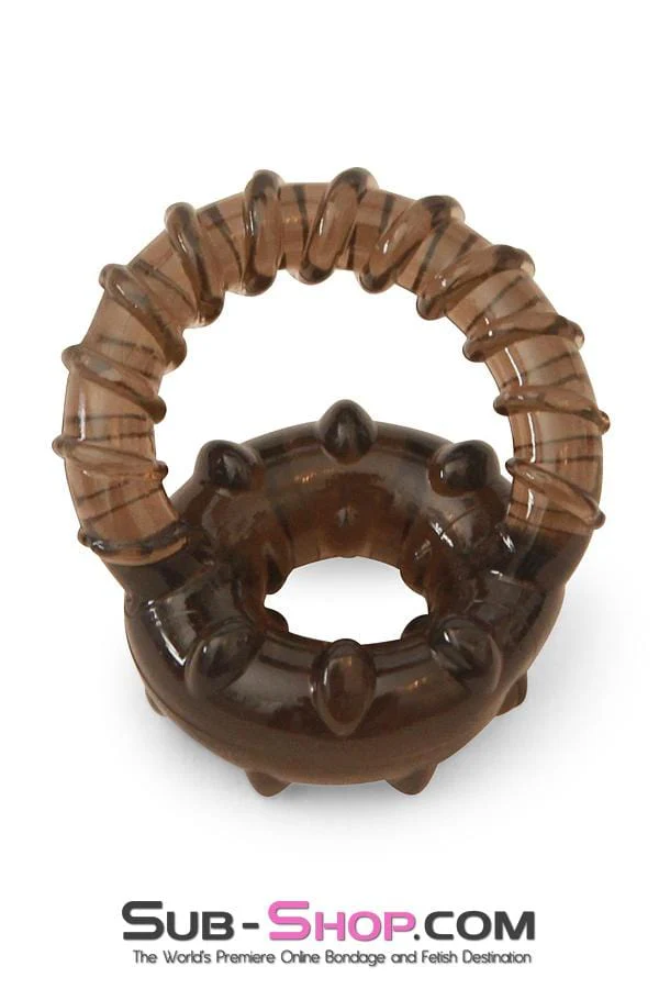2367M      Cock Ring and Ball Separator Stretchy Stay Hard Cock Ring - Image 2