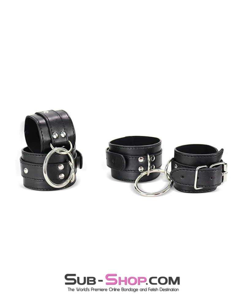 0171DL Connected Wrist to Ankle Bondage Cuff Set - Image 2