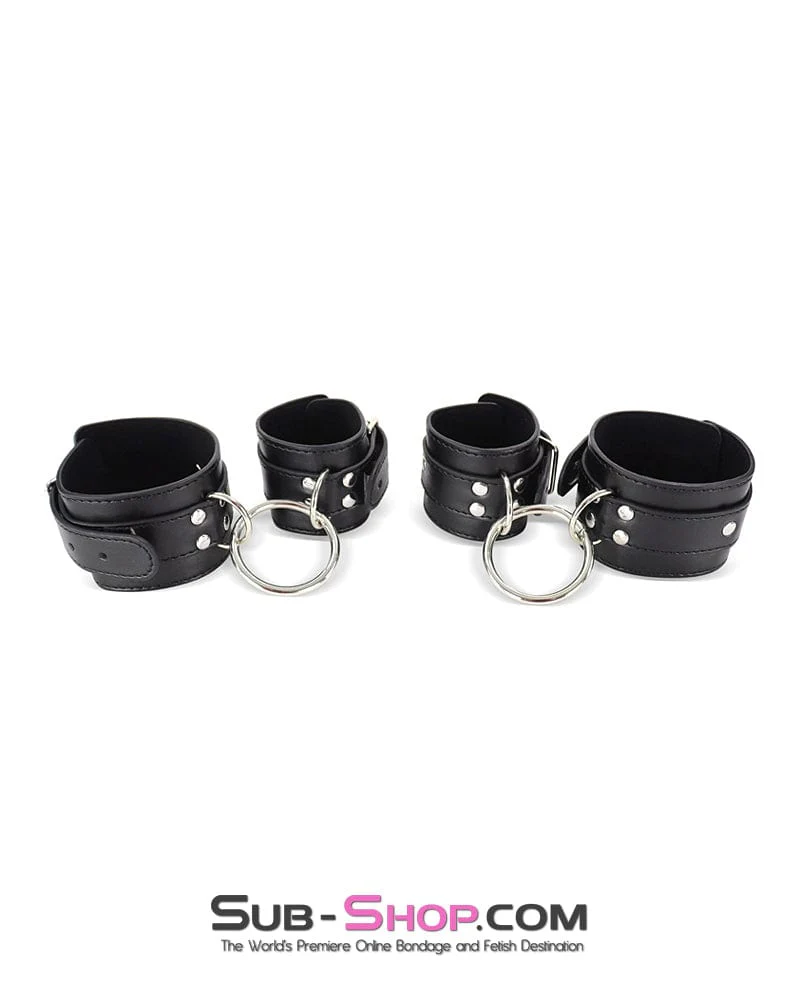 0171DL Connected Wrist to Ankle Bondage Cuff Set - Image 4