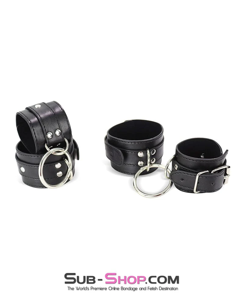 0171DL Connected Wrist to Ankle Bondage Cuff Set - Image 8