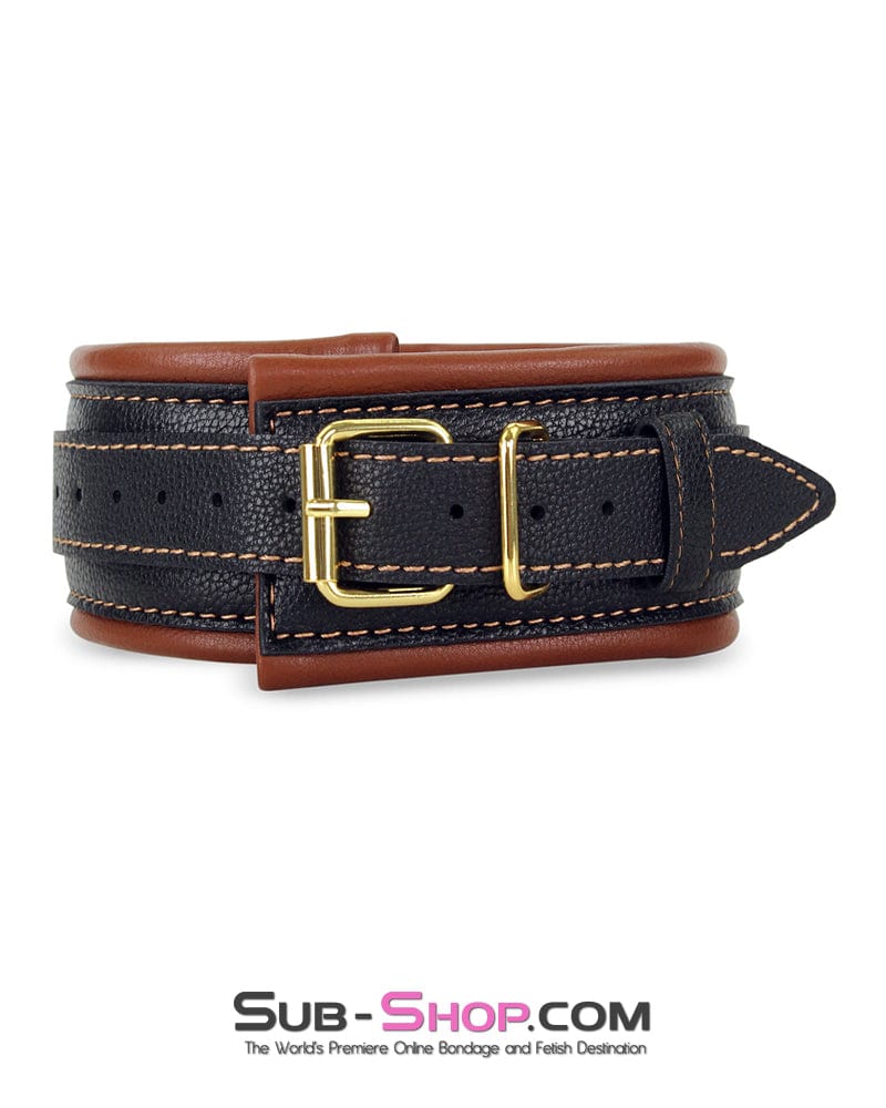 8920M Cowgirl Gold Standard Heavy Padded Collar and Leash Set - Image 13
