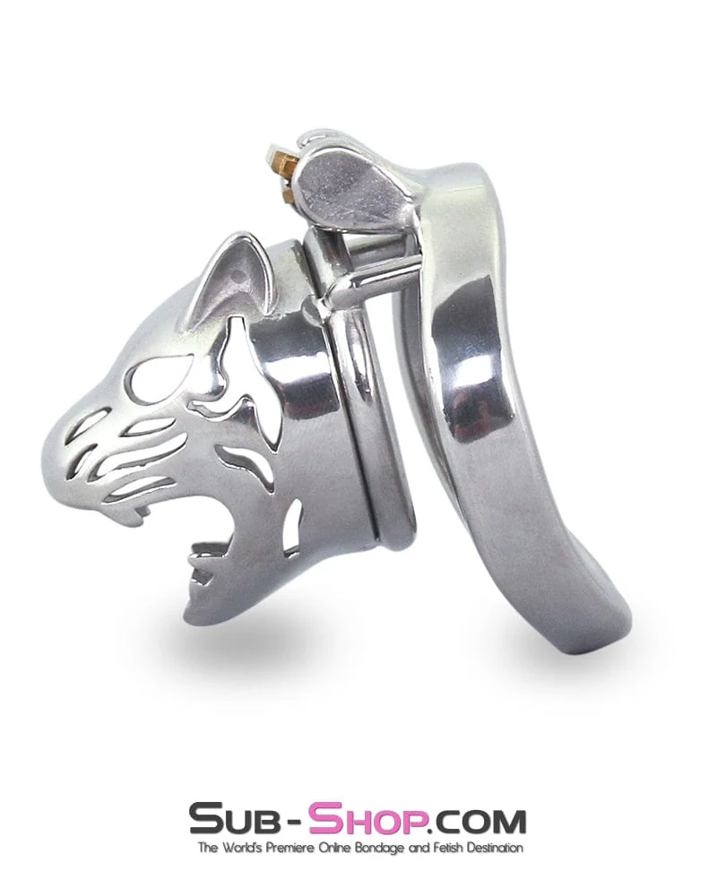 6792M Crouching Tiger Steel Chastity Cock Cage