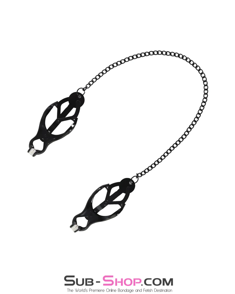 1631DL      <b>BOGO!</b> Dark Pleasures Blackline Japanese Clover Nipple Clamps - Image 7