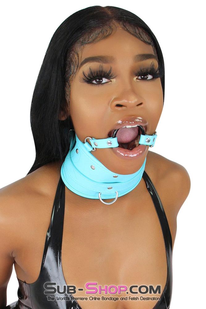 1882MQ      Diamond Blue Posture Collar with Ring Gag - Image 6