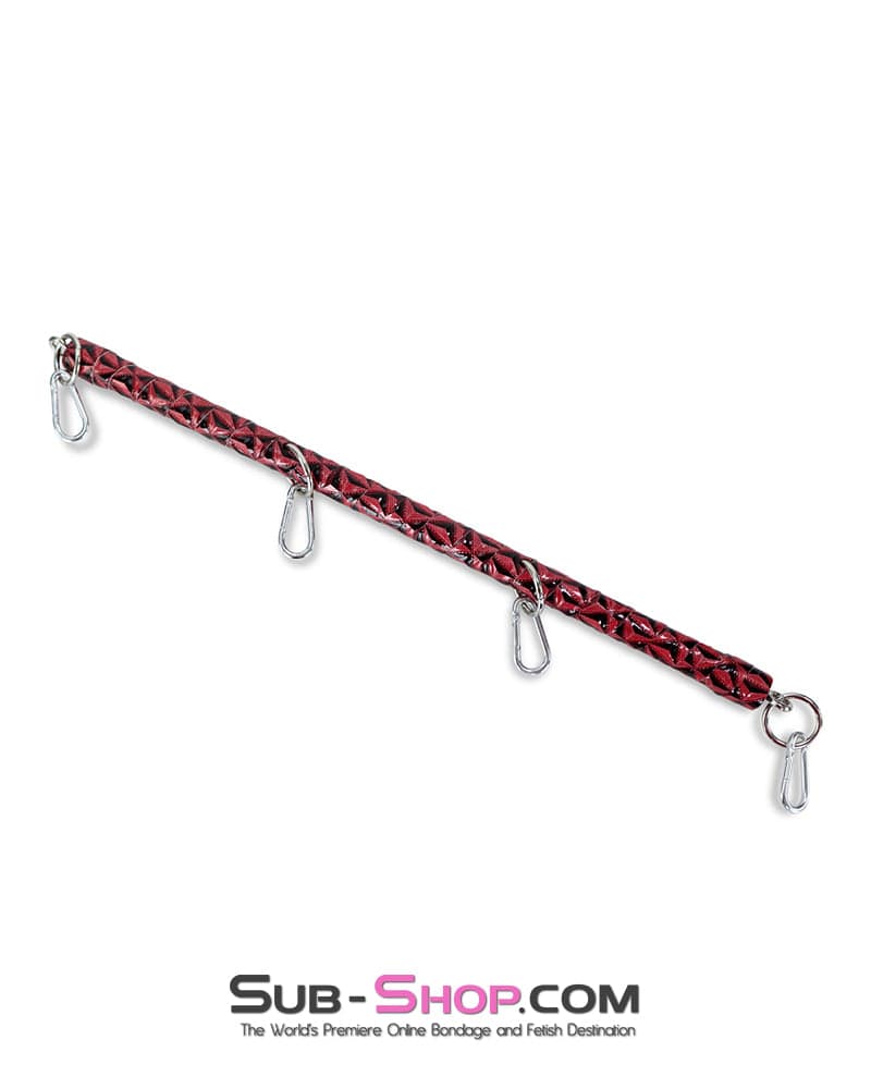 9851DL Diamond Pattern Spreader Bar with Wrist and Ankle Attachment Hardware - Image 2