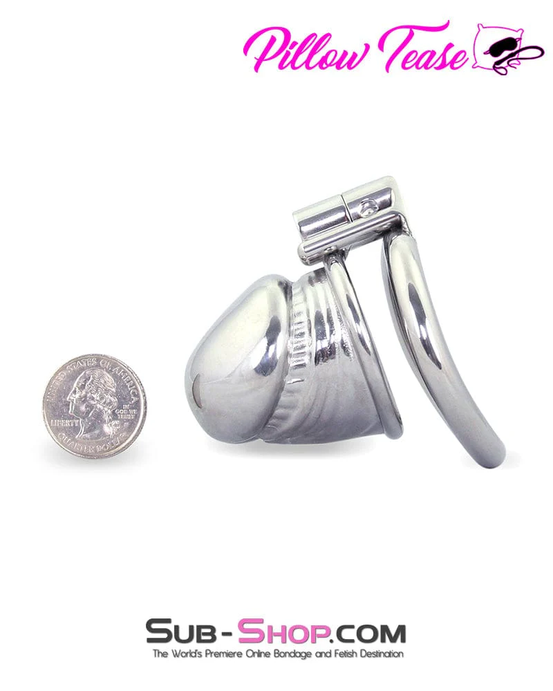 0249AR      Dick Head Steel Male Chastity Cage Device - Image 2