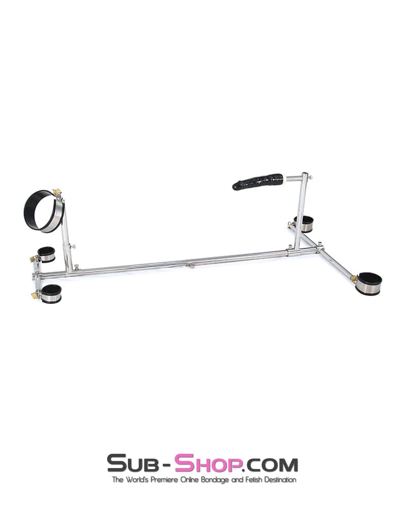 6916M Dildo Stockade with Rubber Lined Collar, Wrist and Ankle Cuffs - Image 10