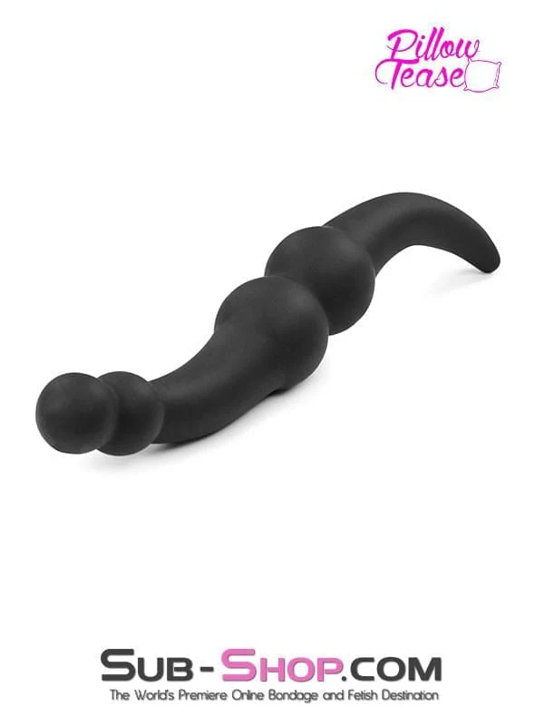 1808M      Double Ended Dildo with Ball End and Tapered Anal Starter - Image 3