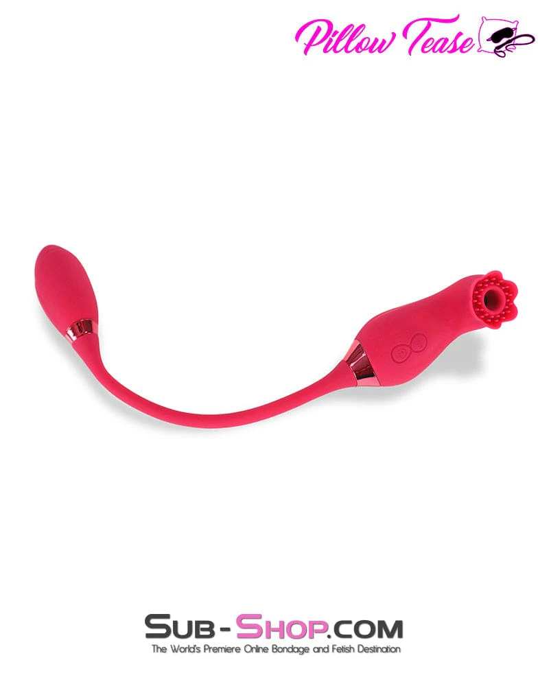 9939M Double Headed 10 Function Waterproof Rechargeable Suction and Vibrating Bullet - Image 6