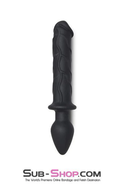 2704M      Dual Pleasures Double Ended Silicone Dildo and Butt Plug - LAST CHANCE - Final Closeout! - Image 5