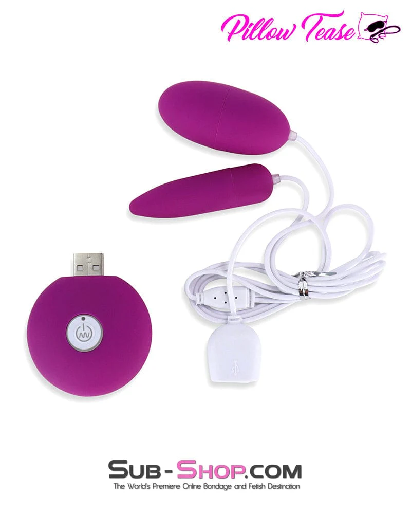 3415M Duo Vibe USB Rechargeable Vibrating Sex Bullets - Image 2