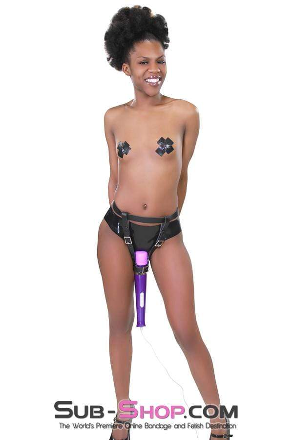 1842DL Euro Plug 10 Function Love Magic Massager, Purple - Image 3