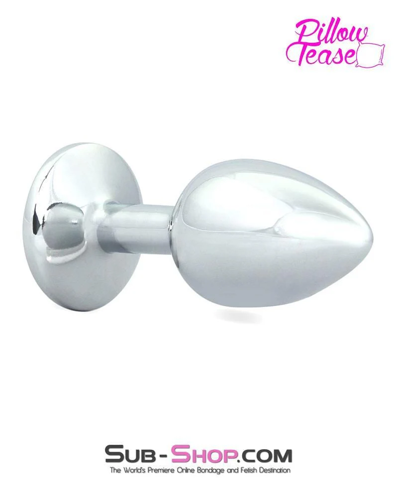 0307E Eye Hook Red Gem Small Chromed Butt Plug 🔥 FINAL CLEARANCE – Last Chance! - Image 4