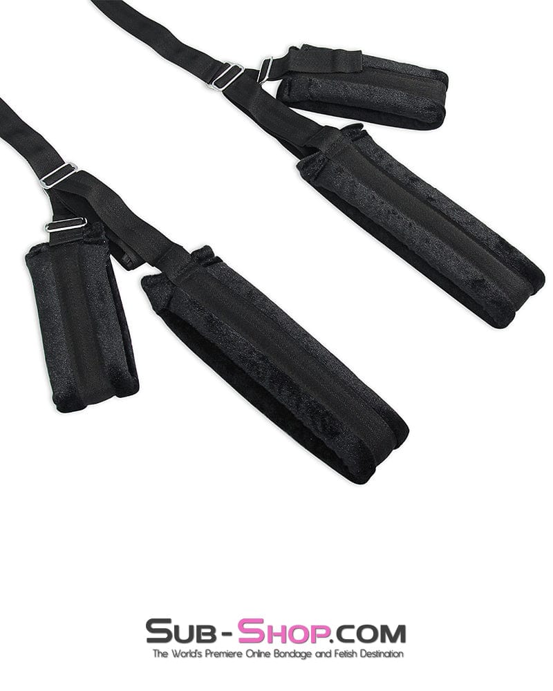 7915DL      Flying Fuck Over the Door Padded Furry Sex Harness - Image 3