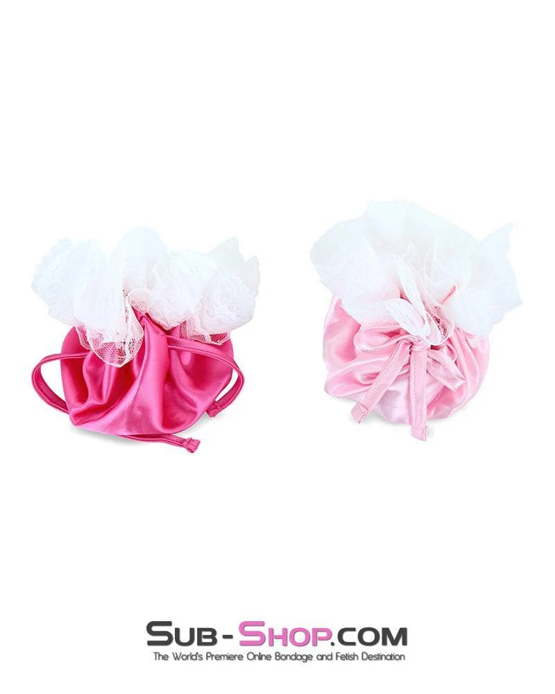 7317AE Forced Feminization Hot Pink Sissy Boi Cock & Balls Pouch Crossdressing Gear - MEGA Deal - Image 4