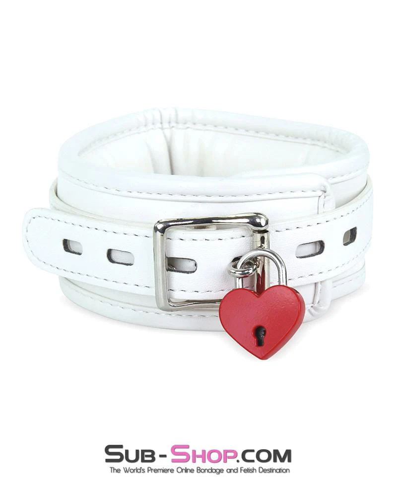 9724AE-SIS Forced Feminization Sissy Accessory Red Heart Bondage Gear Padlock - Image 8