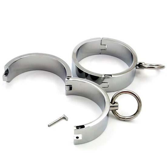 8702HS Forever My Slave Chrome Wrist Manacles - Image 10