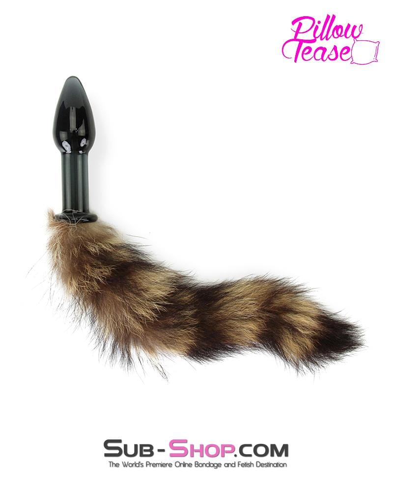 0199E Foxy Ass Black Glass Fox Tail Pet Play Butt Plug š„ FINAL CLEARANCE ā Last Chance! - Image 9