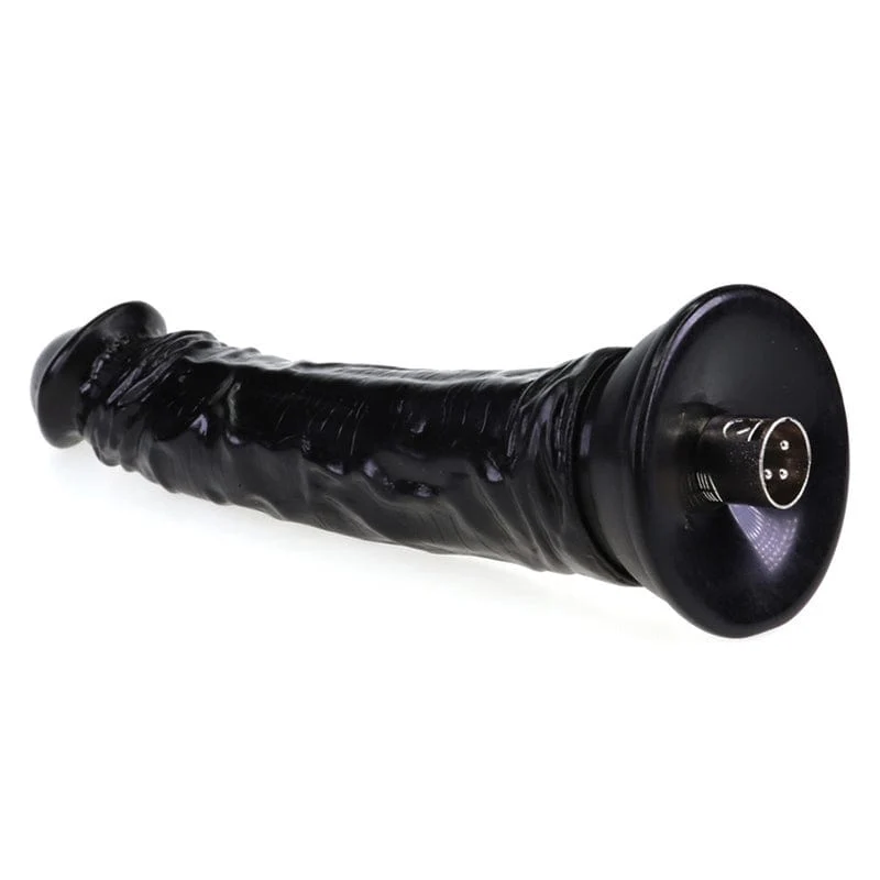 4602M      Fucking Machine Realistic Dildo Attachment, Black 9.8” - Image 6