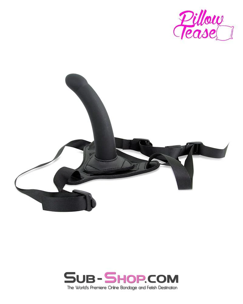 6171M      G Spot Pegger Strap On Silicone Dildo and Soft Harness Set - Image 4