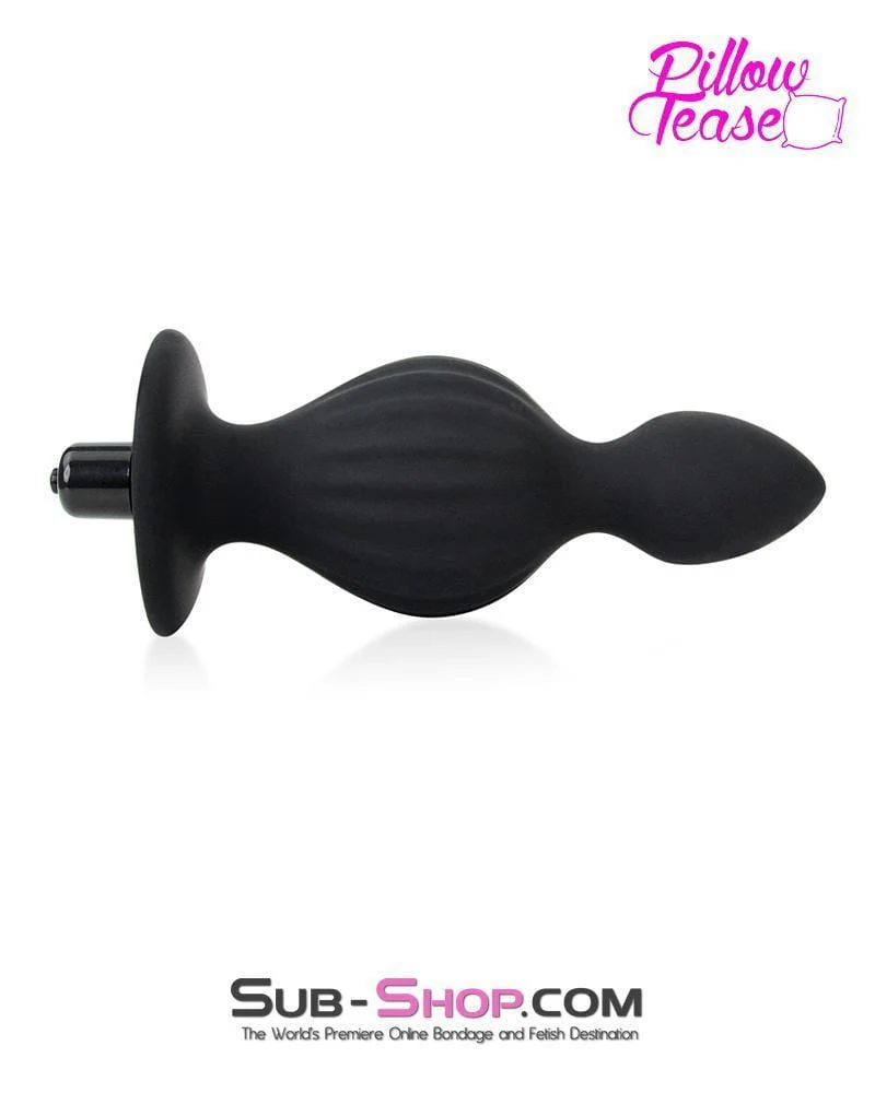 0315E-SIS      Sissy Genie in a Bottle Vibrating Silicone Huge Butt Plug - Image 2